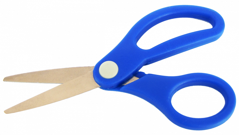 File:Small pair of blue scissors.png