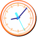File:Crystal Clear app clock-orange.svg